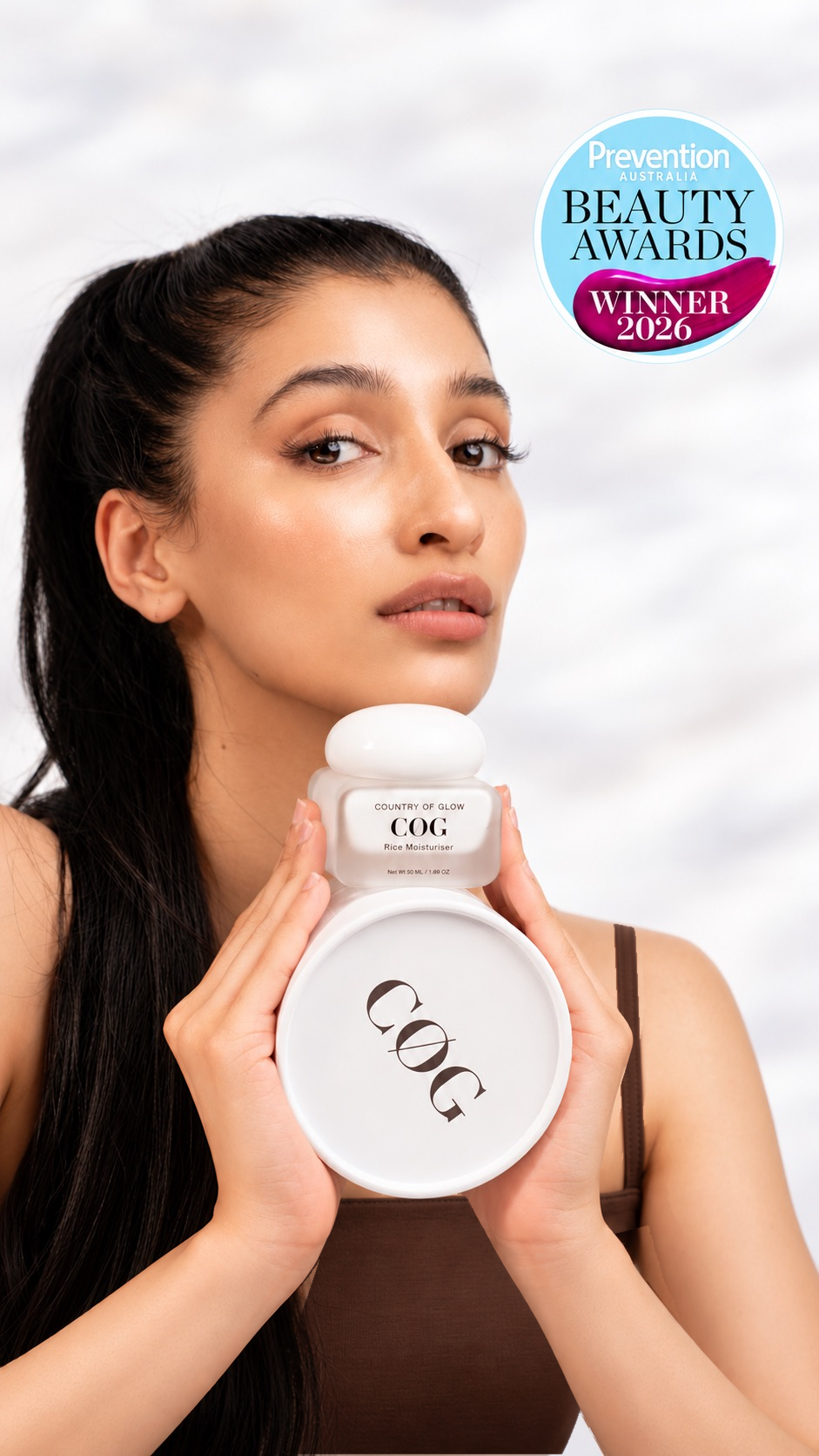 Rice moisturiser country of glow prevention award winner